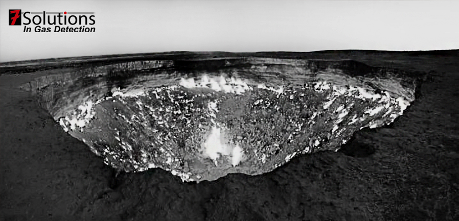 Secrets of gas detection: the Methane (CH4) spewing crater of Derweze